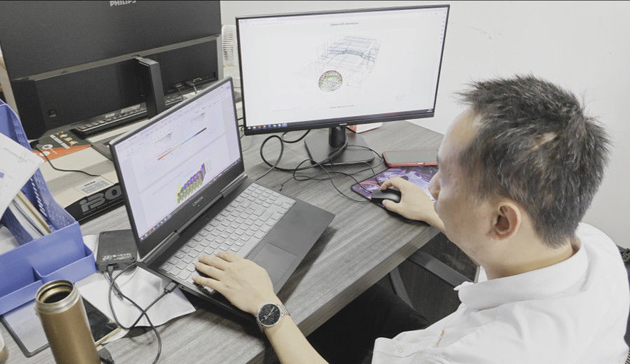 Guangzhou Wuyang Yiguan Acoustic Materials Co., Ltd. linea di produzione del produttore