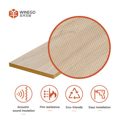 pannelli per micro-perforazione MDF assorbono il suono e pannelli murari decorativi