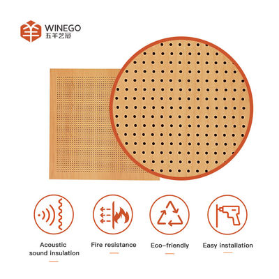Panelli murali ad assorbimento del suono per interni, micro-perforazione, certificati CE FSC