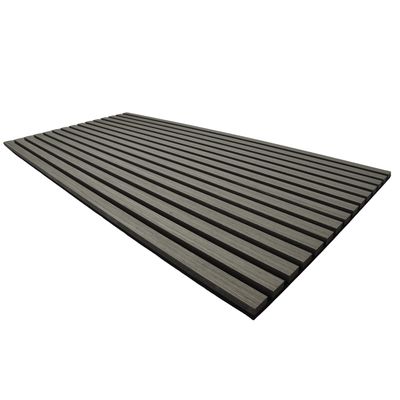 Assorbimento del suono Acoustico Legno Slat Pannello a parete Sul retro di feltro nero 0.85 NRC