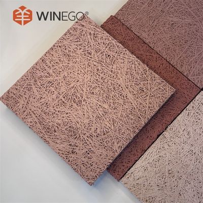 Verniciatura colorata Legno lana pannelli acustici Forme personalizzate Decorazione