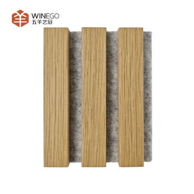 Moderno di lusso Legno Slat pannello acustico elegante finitura di rivestimento per lo studio